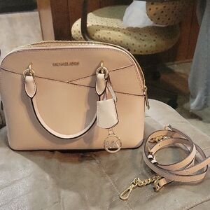 Michael Kors Blush Leather Satchel